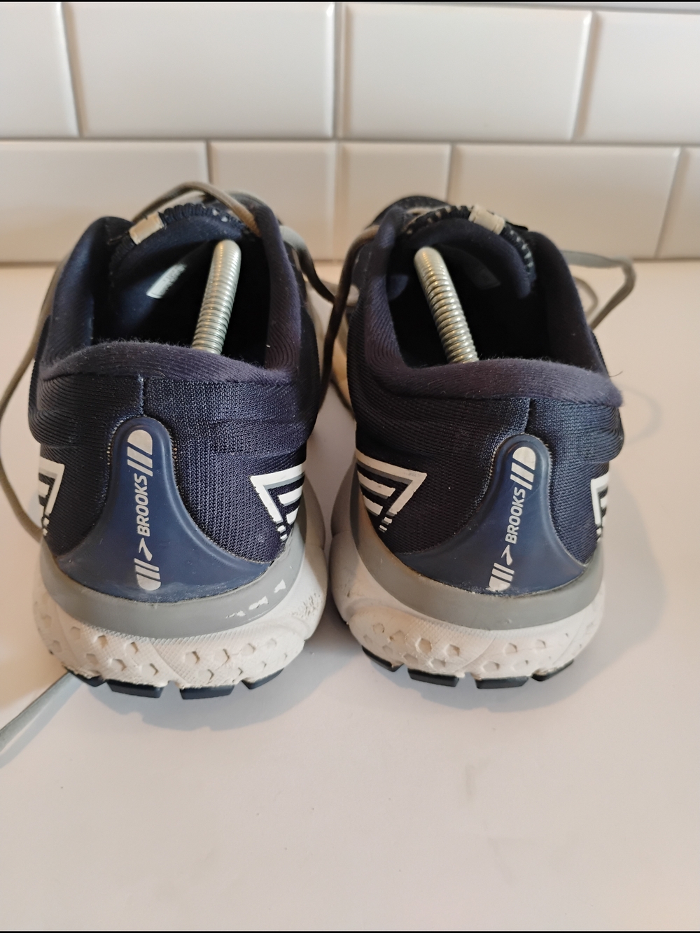 Brooks Ghost 13 Men's Running Shoes Peacoat/Grey/Gold Size 12 - Picture 5 of 7